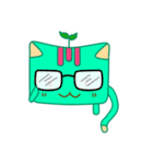 Green Curry Cat 2 (Khiao-Wan)（個別スタンプ：4）