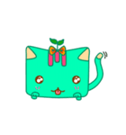 Green Curry Cat 2 (Khiao-Wan)（個別スタンプ：13）
