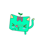 Green Curry Cat 2 (Khiao-Wan)（個別スタンプ：30）