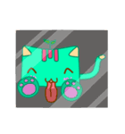 Green Curry Cat 2 (Khiao-Wan)（個別スタンプ：34）