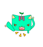 Green Curry Cat 2 (Khiao-Wan)（個別スタンプ：35）
