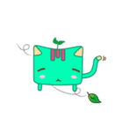 Green Curry Cat 2 (Khiao-Wan)（個別スタンプ：38）