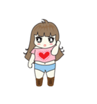 Chubby Girl : Elly [ENG]（個別スタンプ：26）