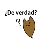 スペイン語のひとこと＆ねこおばけ（個別スタンプ：8）