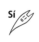 スペイン語のひとこと＆ねこおばけ（個別スタンプ：12）