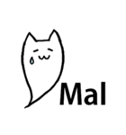 スペイン語のひとこと＆ねこおばけ（個別スタンプ：18）