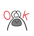 ずぼらうさぎ（個別スタンプ：5）