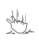 ずぼらうさぎ（個別スタンプ：16）