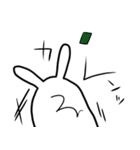ずぼらうさぎ（個別スタンプ：18）