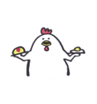 いつものにわとりさん。（個別スタンプ：3）