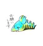 おかしな蛍光モンスター（個別スタンプ：9）