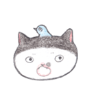 fat cat and blue bird（個別スタンプ：8）