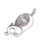 fat cat and blue bird（個別スタンプ：30）