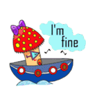 Mushroom and friends (English Version)（個別スタンプ：2）