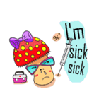 Mushroom and friends (English Version)（個別スタンプ：5）