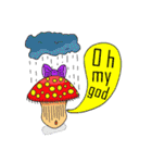 Mushroom and friends (English Version)（個別スタンプ：6）