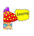Mushroom and friends (English Version)（個別スタンプ：9）