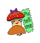 Mushroom and friends (English Version)（個別スタンプ：11）