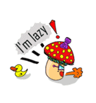 Mushroom and friends (English Version)（個別スタンプ：12）