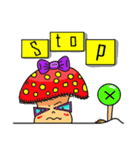 Mushroom and friends (English Version)（個別スタンプ：15）