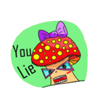 Mushroom and friends (English Version)（個別スタンプ：18）