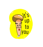 Mushroom and friends (English Version)（個別スタンプ：29）