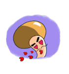 Mushroom and friends (English Version)（個別スタンプ：31）