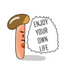 Mushroom and friends (English Version)（個別スタンプ：32）
