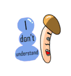 Mushroom and friends (English Version)（個別スタンプ：35）