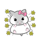 White Hamster happy day（個別スタンプ：14）