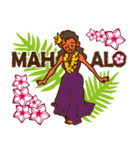 「ALOHA」ハワイアン＆南国風スタンプ（個別スタンプ：2）
