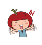 lucky Apple-Dora ＆ Happy Kiwi-King（個別スタンプ：1）