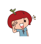 lucky Apple-Dora ＆ Happy Kiwi-King（個別スタンプ：2）