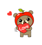 AppleBear（個別スタンプ：3）