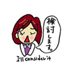 英語で日タイ営業会議（サラリーマン 編）（個別スタンプ：3）