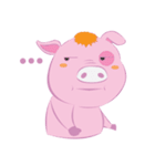 Lazy ＆ Silly Pig（個別スタンプ：4）