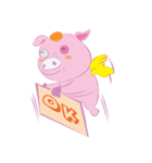 Lazy ＆ Silly Pig（個別スタンプ：18）