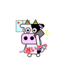うし子のどたばたライフ（個別スタンプ：9）