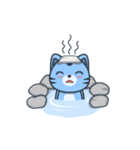 青い子猫（個別スタンプ：17）