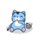 青い子猫（個別スタンプ：30）