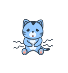 青い子猫（個別スタンプ：35）