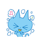 aaaaiWORKSの青いネコ（個別スタンプ：4）