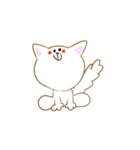 NEKO -しま ＆ しろ-（個別スタンプ：14）