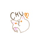 NEKO -しま ＆ しろ-（個別スタンプ：24）