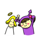 天使田君と悪魔川さん（個別スタンプ：40）