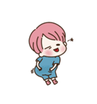 pink hair boy 'shushu'（個別スタンプ：2）