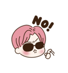 pink hair boy 'shushu'（個別スタンプ：7）