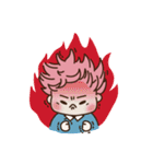 pink hair boy 'shushu'（個別スタンプ：9）