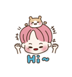 pink hair boy 'shushu'（個別スタンプ：11）