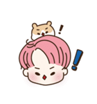 pink hair boy 'shushu'（個別スタンプ：13）